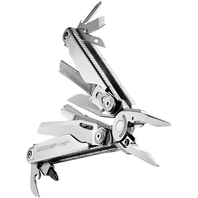 KNIVES - LEATHERMAN SURGE W/LEATHER SHEATH Shoalhaven Shooting
