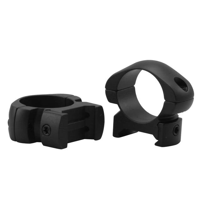 BALLISTICS HARDWARE RINGS - 1" LOW STEEL (2 SCREW)