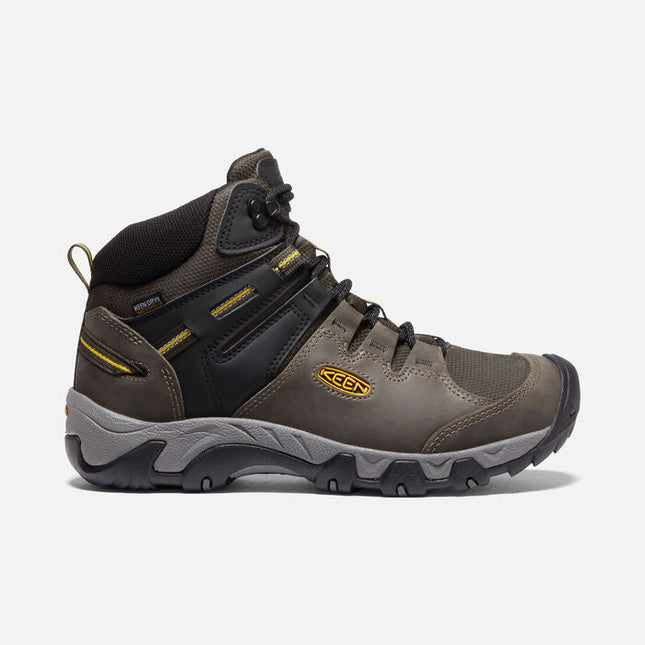 BOOTS & GAITERS - KEEN BOOTS MENS STEENS WATERPROOF BLACK OLIVE KEEN YELLOW 9.5/US 12 US Shoalhaven Shooting