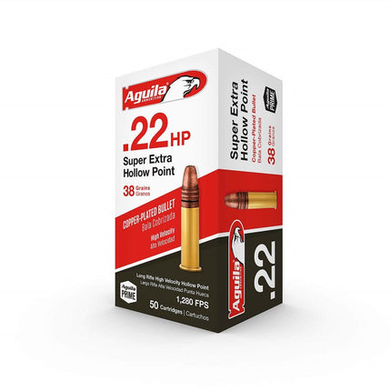 AMMUNITION - AGUILA 22LR SUPER EXTRA 38G CP HP - 50pk Shoalhaven Shooting