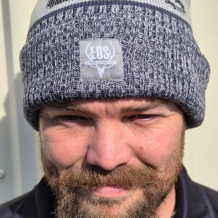 BEANIE - EOS LOGO BLUE/WHITE *2025 MODEL**