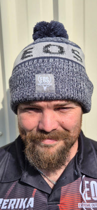 BEANIE - EOS LOGO BLUE/WHITE *2025 MODEL**