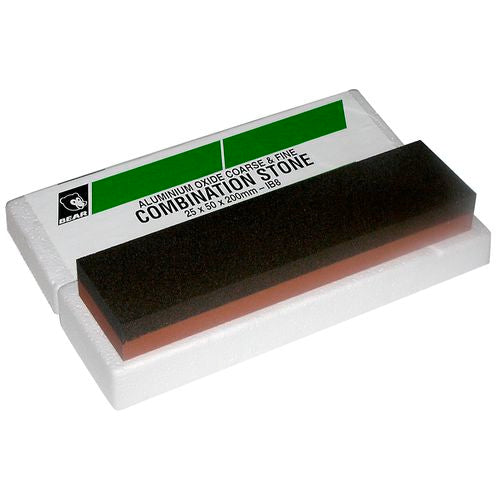 KNIVES - NORTONS COMBINATION BENCH STONE 25x50x200 Shoalhaven Shooting