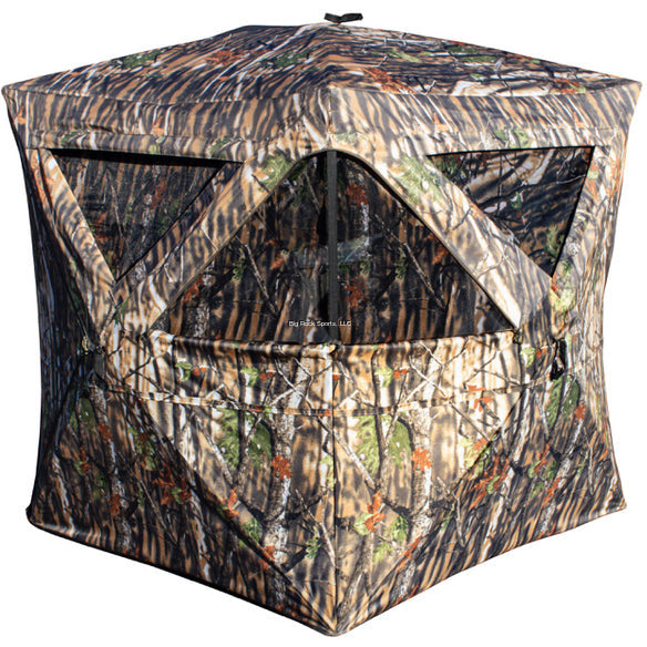 HUNTING ACCESSORIES - HQ OUTFITTERS HUB BLIND, 4 CORNER WINDOWS, BACKPACK CARRY BAG (58" X 58: X 67") Shoalhaven Shooting