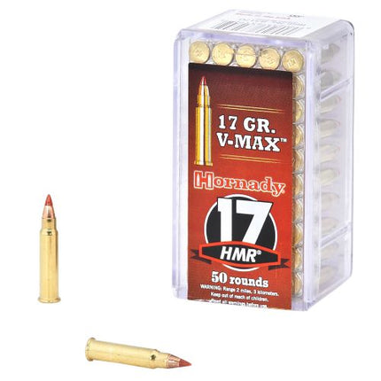 HORNADY AMMO 17 HMR 17GR V-MAX