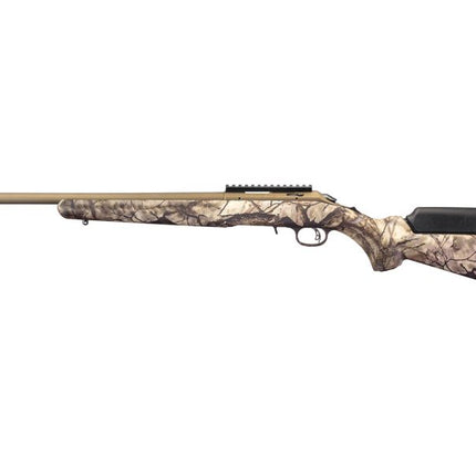 FIREARMS - RUGER AMERICAN RIMFIRE STANDARD 22WMR GO WILD CAMO 18" BURNT BRONZE CERAKOTE Shoalhaven Shooting