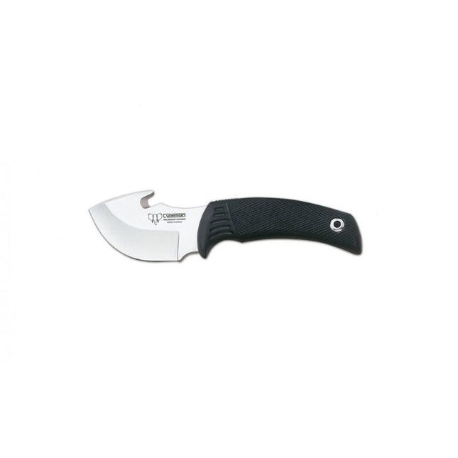 CUDEMAN - SKINNER 7.5CM MOUSE STYLE BLADE, RUBBER HANDLE W/SHEATH