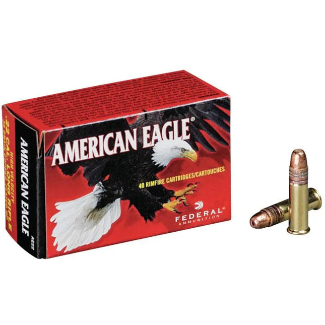 AMMUNITION - AMERICAN EAGLE 22LR 38GR HP HV Shoalhaven Shooting