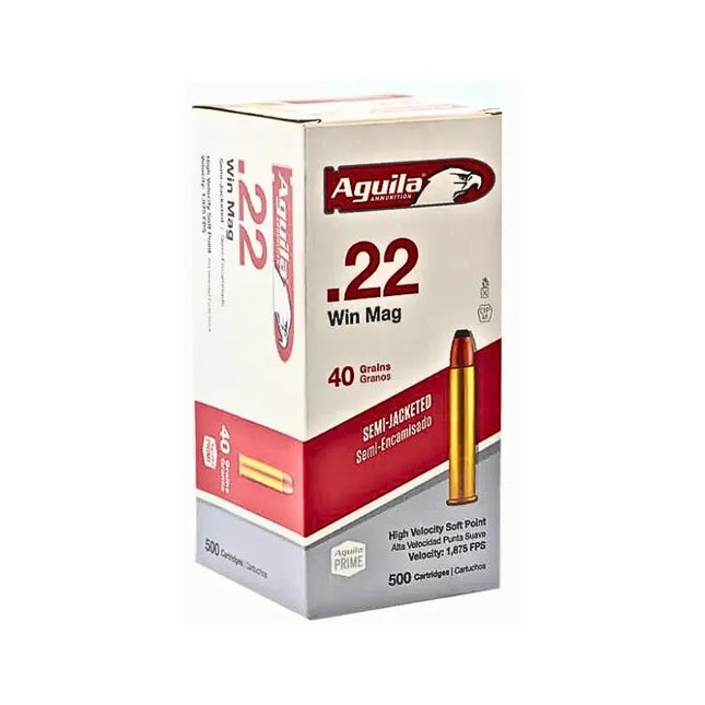 AGUILA 22WMR 40G SEMI JACKETED SP - 50PK