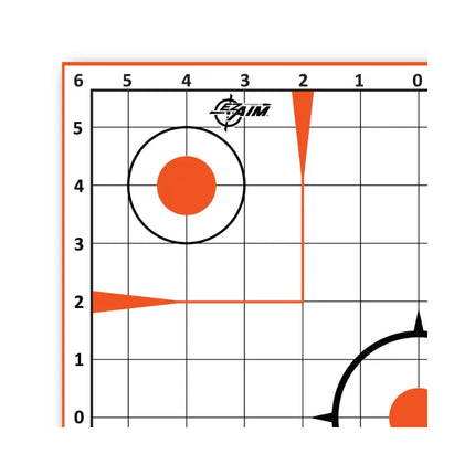These high-quality paper targets feature a sight-in grid design, making them perfect for precision shooting and sighting in your firearms.