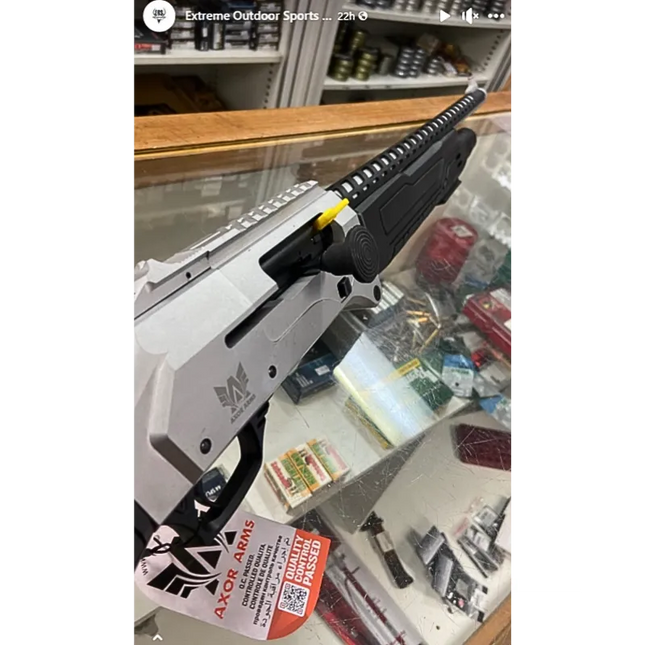 AXOR ARMS BUSHPIG XT 12GA 20" LEVER RELEASE SHOTGUN 5+1 SILVER CERAKOTE