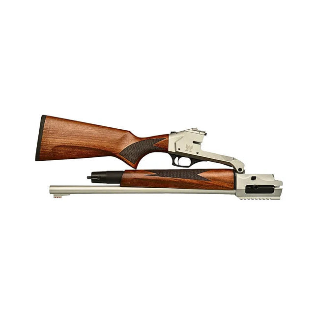 AXOR ARMS BUSHPIG 12GA 20" LEVER RELEASE SHOTGUN 5+1 SILVER CERAKOTE TIMBER STOCK