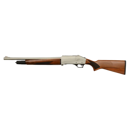 AXOR ARMS BUSHPIG 12GA 20" LEVER RELEASE SHOTGUN 5+1 SILVER CERAKOTE TIMBER STOCK