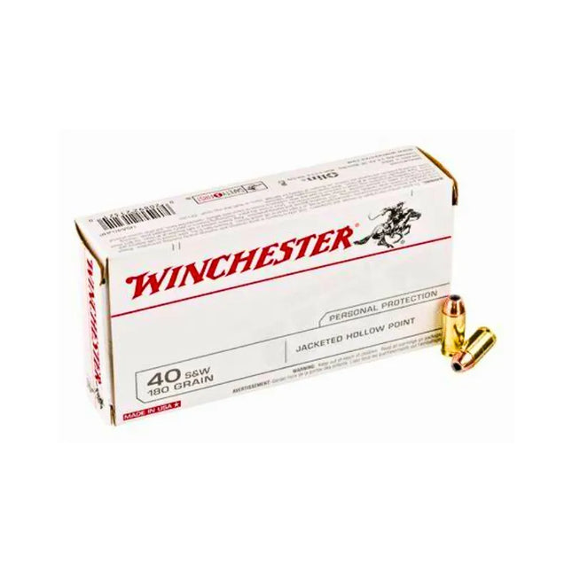 WINCHESTER AMMO 40 S & W 180GR JHP 50 PK