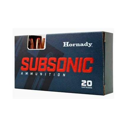 AMMUNITION - HORNADY AMMO 45-70 GOVT 410GR SUB-X SUBSONIC AMMUNTION 20PK Shoalhaven Shooting