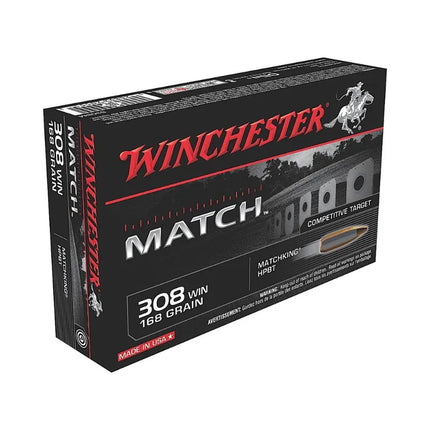 WINCHESTER AMMO MATCH 308WIN 155.5GR BERGER BTM