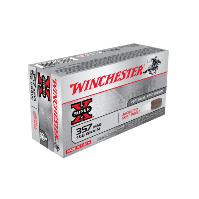 WINCHESTER AMMO 357MAG SX 158GR JSP