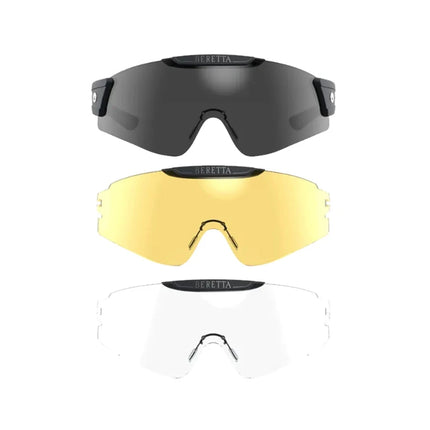BERETTA MASK SHOOTING GLASSES SMOKE, NEUTRAL & YELLOW