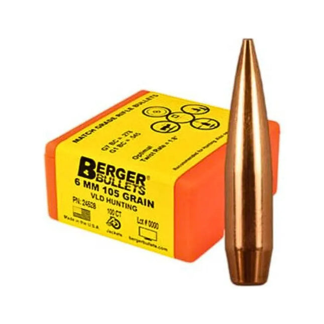 BERGER 6MM 105 GR VLD HUNTING (100/BOX)