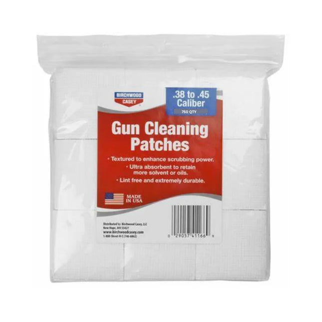 BIRCHWOOD CASEY GUN PATCHES .38-45 (750 QTY)