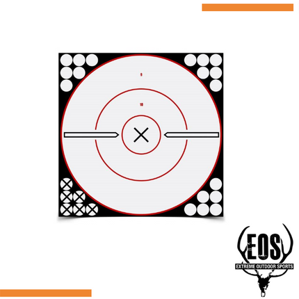 TARGETS - BIRCHWOOD CASEY SHOOT N C 12' WHAITE/BLACK X BULLS EYE TARGET 5 PACK Shoalhaven Shooting