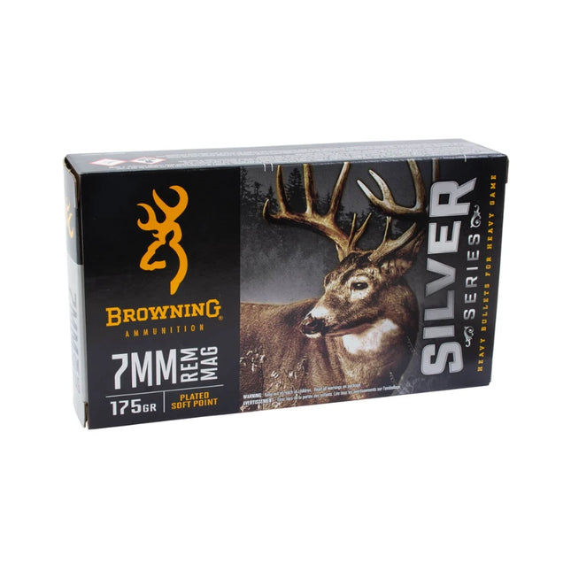 BROWNING AMMO 7MM REM MAG SILVER SERIES 175GR PSP 20 PACK