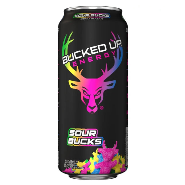 Bucked Up Energy Drink – Sour Bucks (1 case-12 cans)