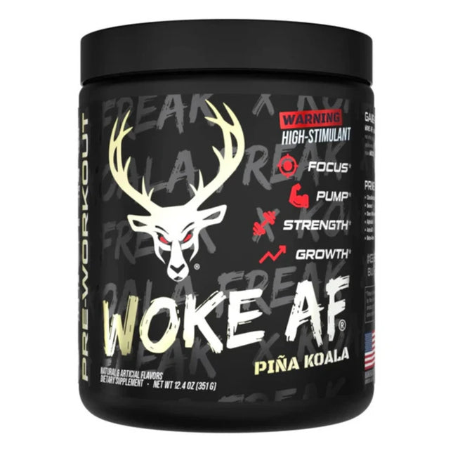 BUCKED UP Woke AF – High Stimulant Pre-Workout (Pina Koala)