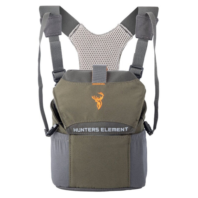 CLOTHING - HUNTERS ELEMENT BINO DEFENDER HARNESS FOREST GREEN MAGNUM Shoalhaven Shooting