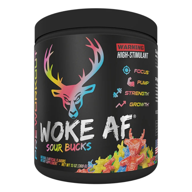 Bucked Up Woke AF - High Stimulant Pre-Workout - Sour Bucks