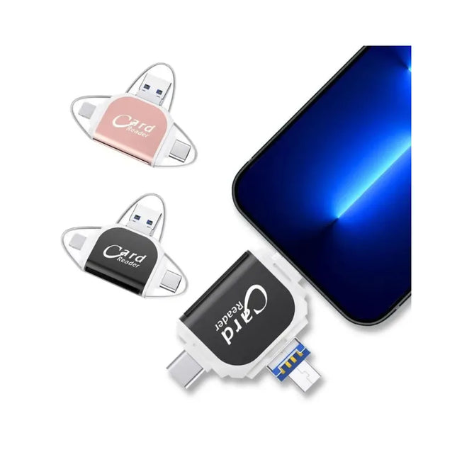CARD READER 4 IN 1 OTG - GAME CAMERA CARD PHONE READER