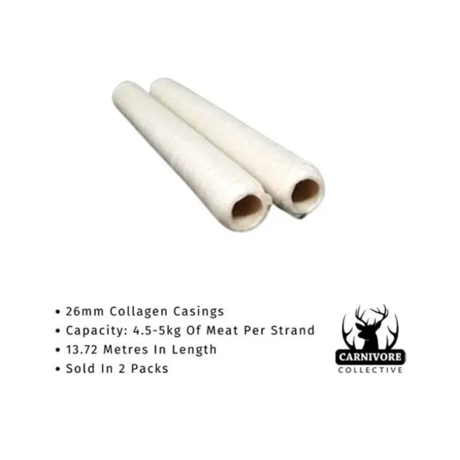 CARNIVORE COLLECTIVE COLLAGEN SAUSAGE CASINGS - 2 PACK