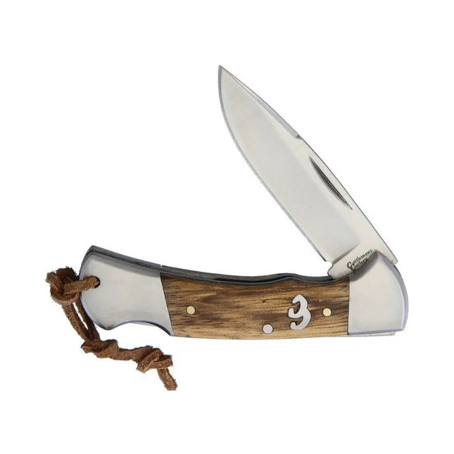 CATTLEMANS CUTLERY KNIFE SAGEBRUSH LOCKBACK WOOB 7.6CM BLADE