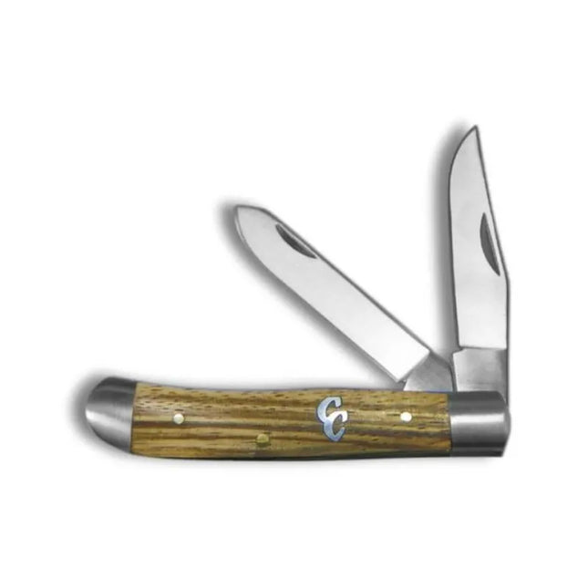 CATTLEMANS CUTLERY KNIFE SAGEBRUSH TRAPPER WOOD 2 BLADE