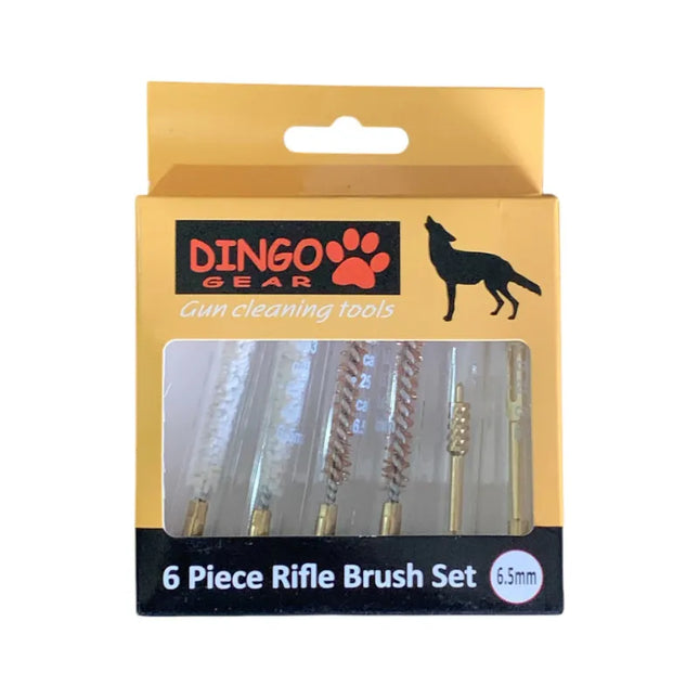 DINGO GEAR BRUSH SET 6.5MM RIFLE 6PC