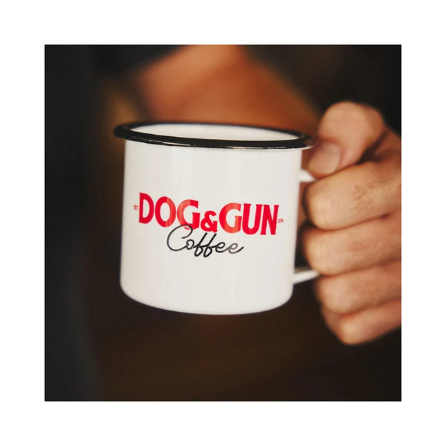 DOGG AND GUN VINTAGE LOGO PANNIKIN ENAMEL MUG