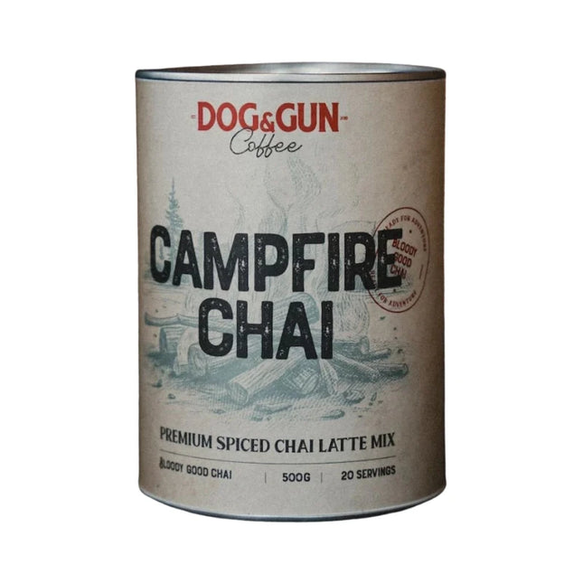 DOGG AND GUN CAMPFIRE CHAI 500G TIN