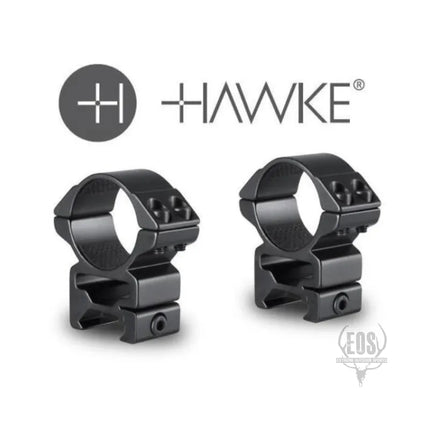 RIFLE RINGS & MOUNTS - HAWKE MATCH RING MOUNTS WEAVER 30MM HIGH DOUBLE SCREW Shoalhaven Shooting