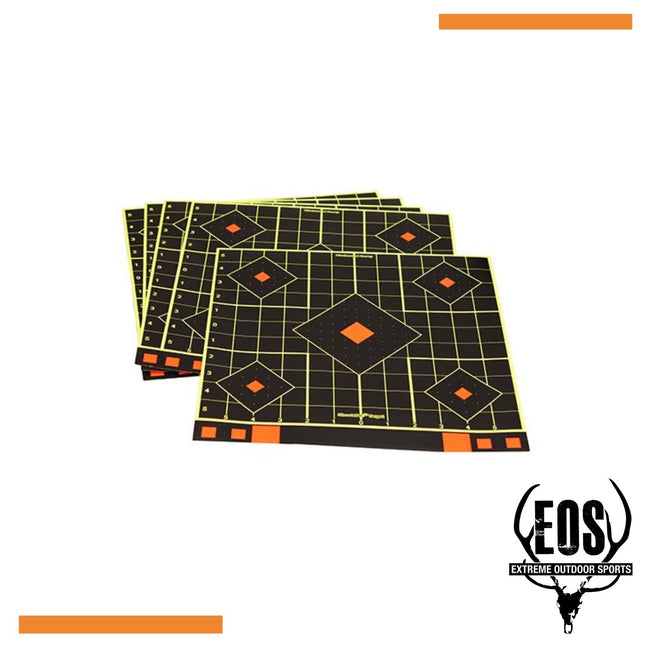 TARGETS - BIRCHWOOD CASEY SHOOT N C 12" SIGHT IN TARGET FLURO YELLOW DIAMOND (12PK) Shoalhaven Shooting
