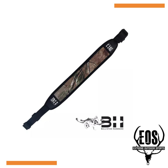 SHOOTING ACCESSORIES - BALLISTICS HARDWARE STANDARD GUN SLING (WITH SWIVELS) - CAMO Shoalhaven Shooting