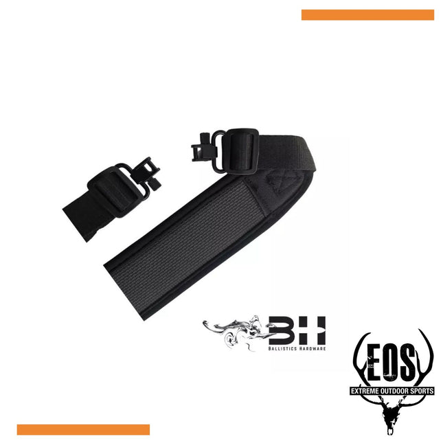 SHOOTING ACCESSORIES - BALLISTICS HARDWARE STANDARD GUN SLING (WITH SWIVELS) - CAMO Shoalhaven Shooting