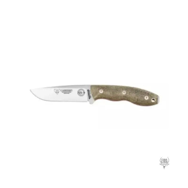 KNIVES - CUDEMAN SURVIVAL KNIFE DROP POINT 11CM SATIN FINISH BLADE OLIVE GREEN FLINT AND COMPASS KIT Shoalhaven Shooting