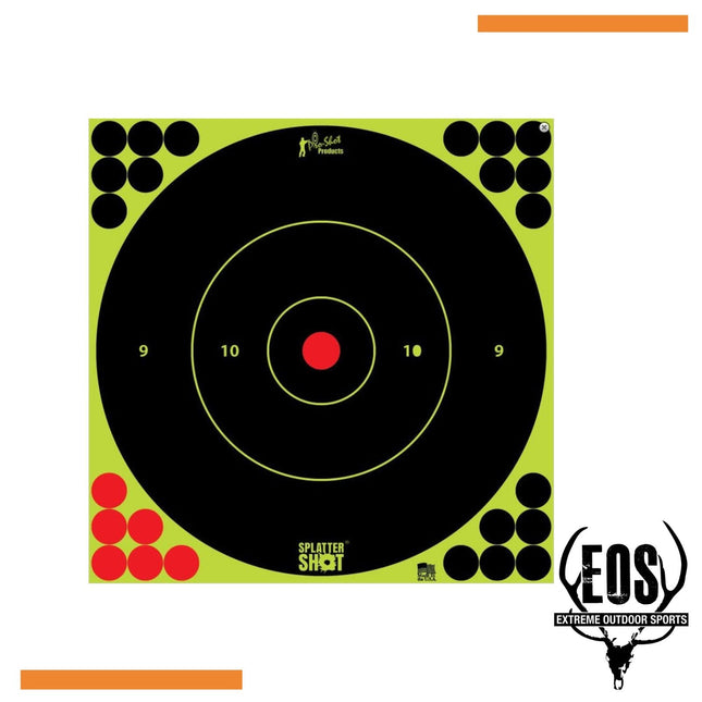 TARGETS - BIRCHWOOD CASEY PS SPLATTER SHOT 12" BULLSEYE 12PK Shoalhaven Shooting