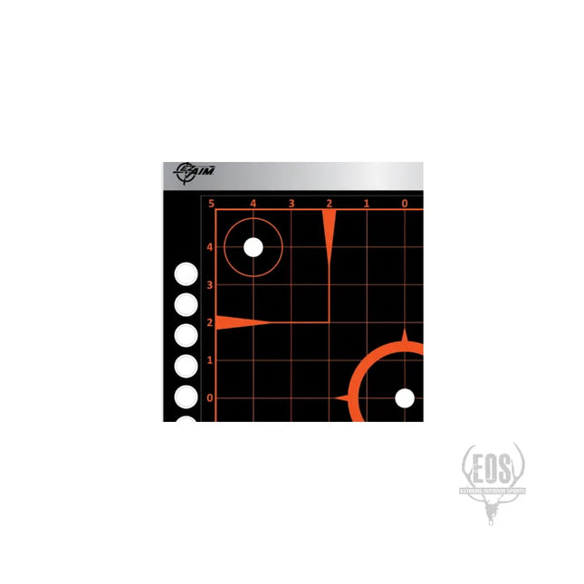 TARGETS - ALLEN EZ AIM REFLECTIVE ADHESIVE 12x12 SIGHT GRID 4 PACK Shoalhaven Shooting