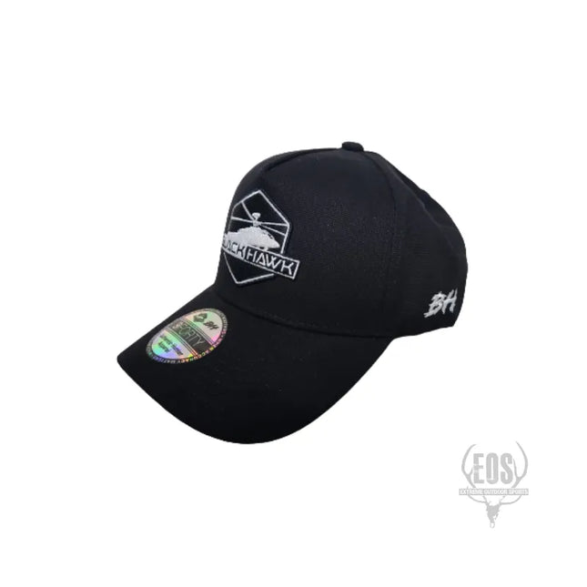 CLOTHING - CAP - BLACKHAWK APPAREL A-FRAME 940 CAP (BLACK BLACKHAWK LOGO) Shoalhaven Shooting