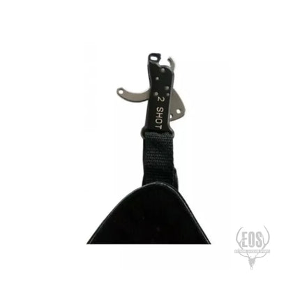 ARCHERY - CARTER TWO SHOT ARCHERY RELEASE AID BLACK WITH BUCKLE STRAP Shoalhaven Shooting