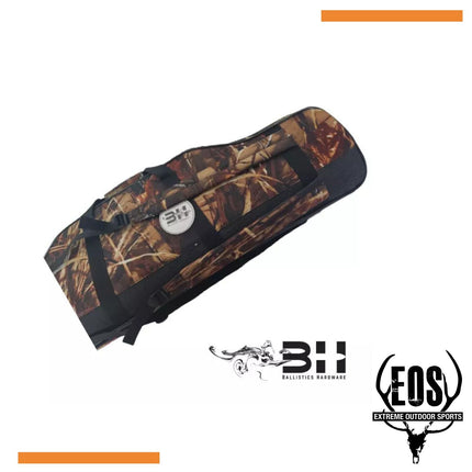 SHOOTING ACCESSORIES - BALLISTICS HARDWARE DELUXE 52" HARD EGGSHELL GUN BAG - CAMO Shoalhaven Shooting