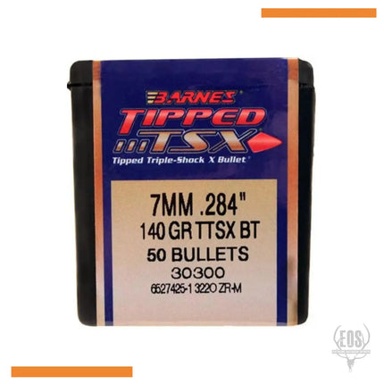 RE-LOADING - BARNES PROJECTILES .284 (7MM) TSX 140GR BT - 50 PACK Shoalhaven Shooting
