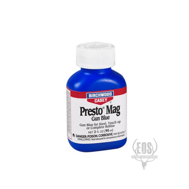 GUNSMITH - BIRCHWOOD CASEY PRESTO MAG LIQUID GUN BLUE 3oz Shoalhaven Shooting