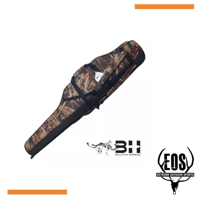 SHOOTING ACCESSORIES - BALLISTICS HARDWARE DELUXE 52" HARD EGGSHELL GUN BAG - CAMO Shoalhaven Shooting